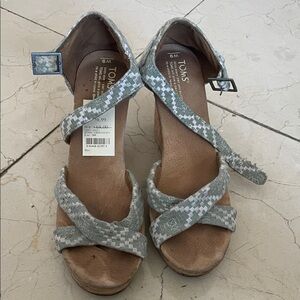 TOMS Women's Patterned Wedge Sandals